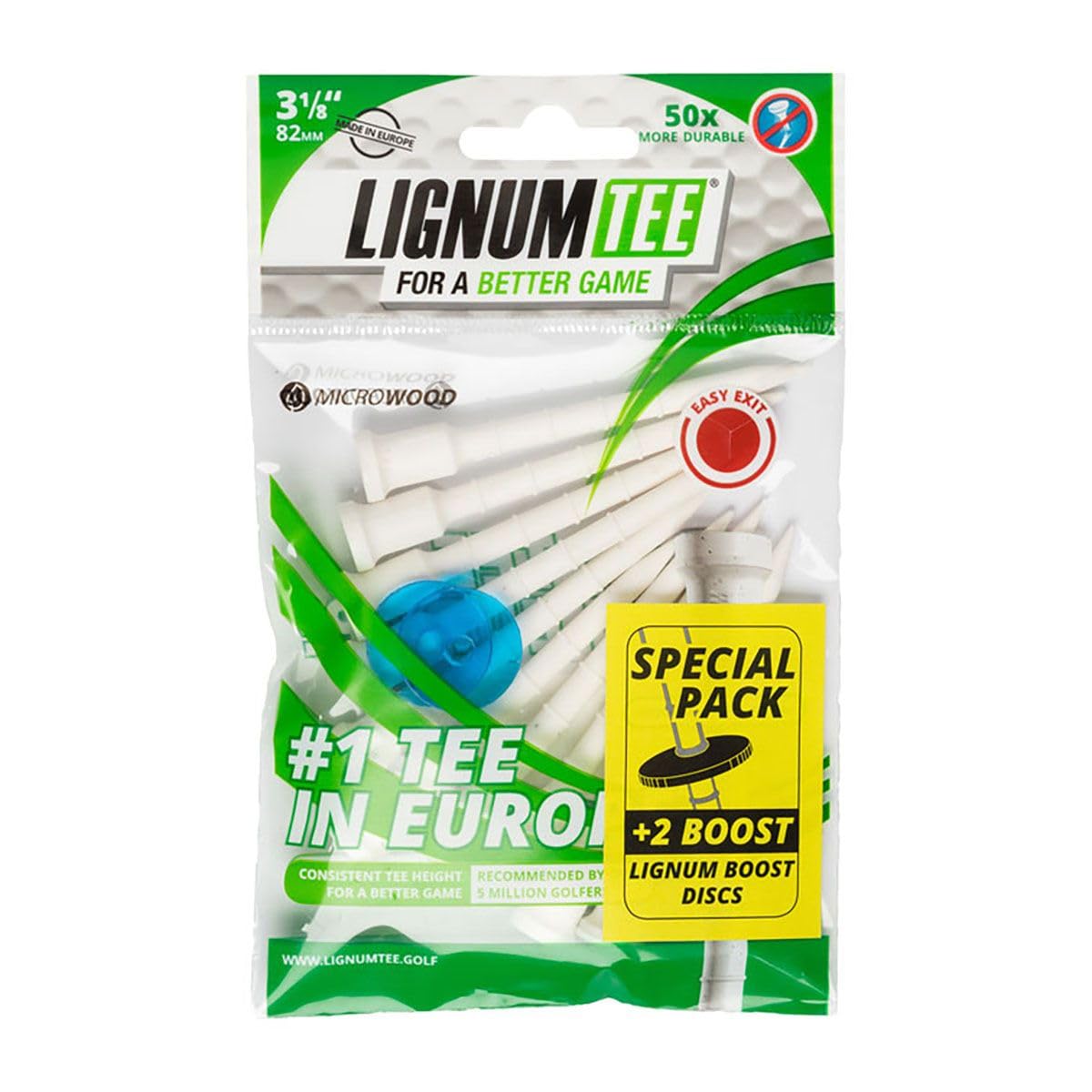 Lignum Unisex's 82MM Boost TEES 12PK-White TELT8312BOW