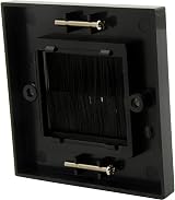 DEFIYEAR 2PCS Cable Brush Plate UK Wall Mount Faceplate for Wire Organization view 8