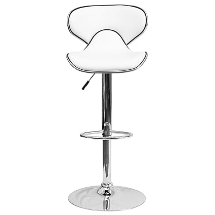 Steel craft Office/Kitchen hot seat Height Adjustable Leather Bar Stool Chair (1 Pc)