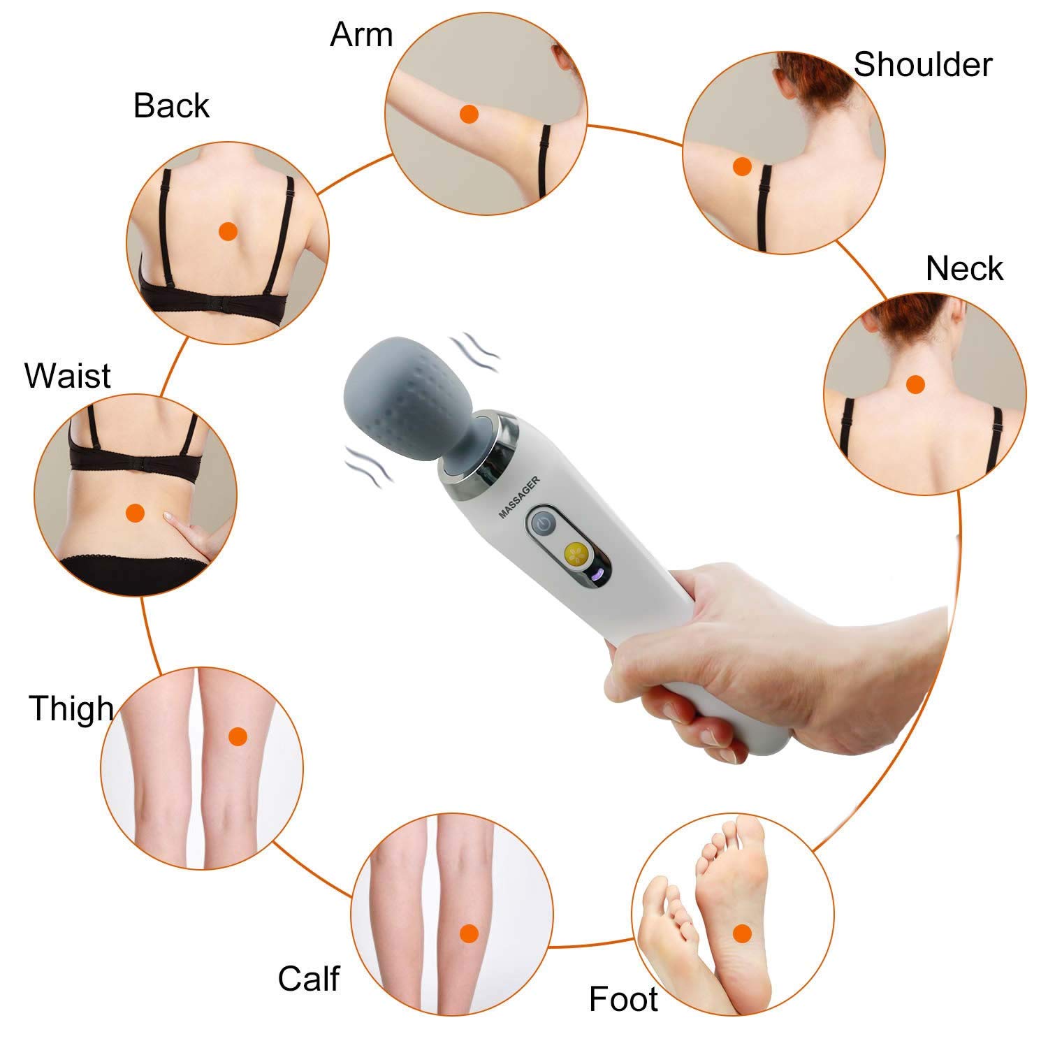 WEYLON Pro Best Massagers Wand Most Powerful Premium Electric Handheld