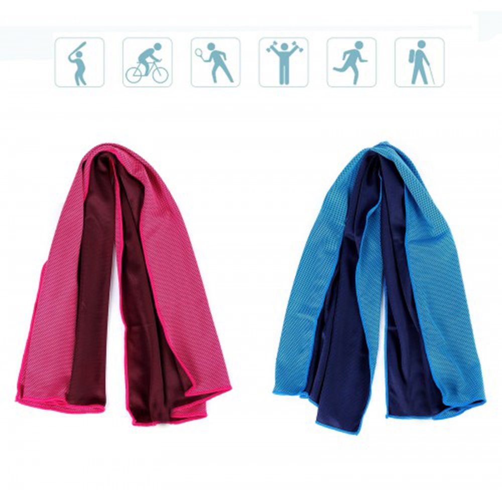 WISETON Cooling Towels,Sports Cooling Towels for Men Women, Instant Relief Breathable Mesh Towels for Golf,Work Out,Fitness,Gym,Yoga,-Set of 2 with a Waterproof Bag and Carabiner