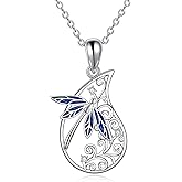 AXELUNA Dragonfly/Butterfly Necklace Sterling Silver
