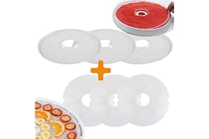 3 pieces Mesh Screen & 3 pieces Dehydrator Tray Reusable Dehydrator Sheets for fruit dryer home party