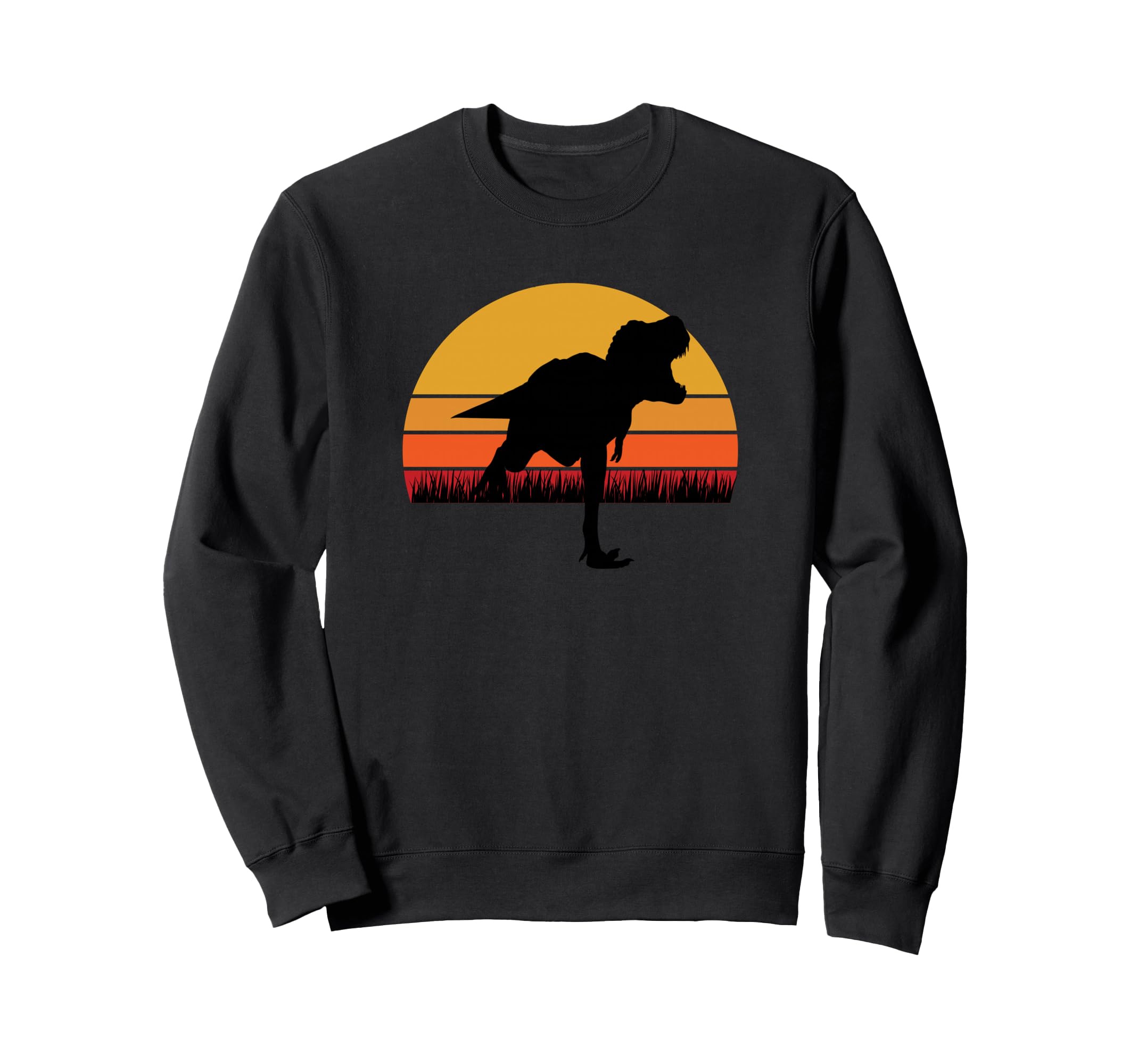 T-Rex Trex T Rex Tyrannosaurus Dinosaur Dino Sunset Retro Sweatshirt