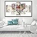 Awakingdemi 5D DIY Full Diamond Painting Heart Shaped Embroidery Paint Cross Stitch Craft for Wall Decoration Home Decor 37X18inch