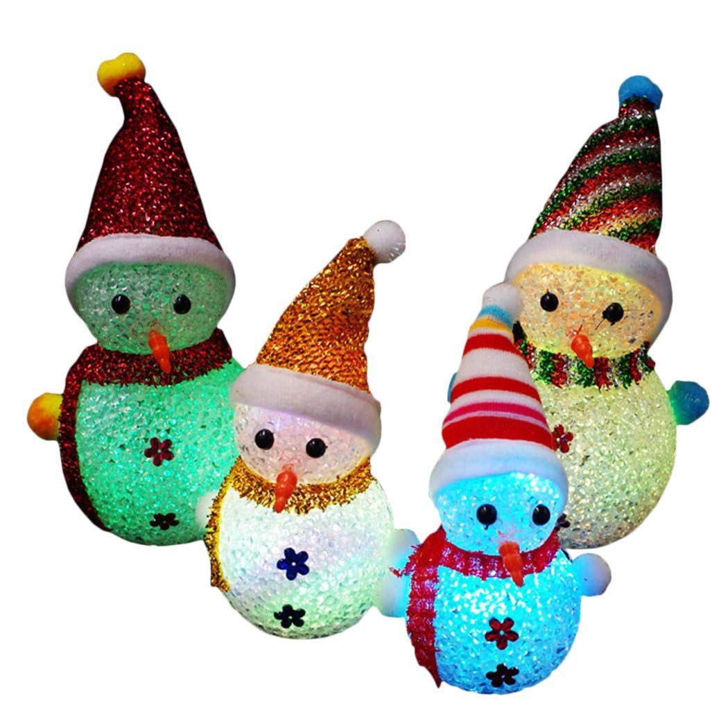 amiubo Zufällig 1 pcs LED Schnee Männer Weihnachtsschmuck DIY Home Party Festival Dekoration Dekorationen