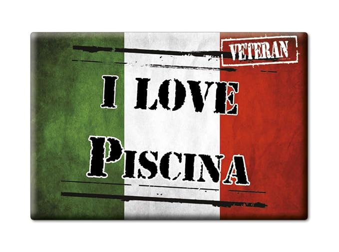 Enjoymagnets Piscina Souvenir IMANES DE Nevera Piemonte IMAN ...