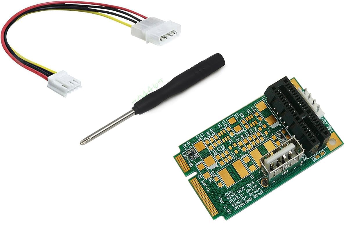 KALEA-INFORMATIQUE Riser Compact PCIe to miniPCIe adapter for mounting a PCIe card on a laptop with a mini PCIe port