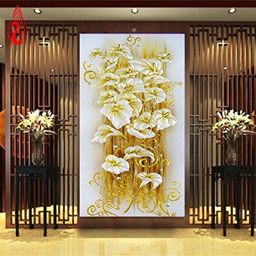 YGS-077 DIY 5D diamond Painting crystal lily flower 3D Cross Stitch Decorative Needlework diamond mosaic diamond embroidery