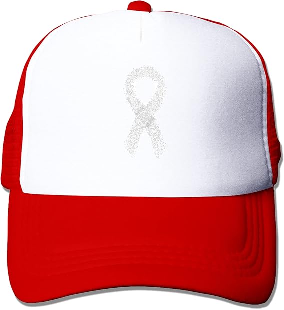 IOIO Lung Cancers Awareness Trucker Hat Mesh Cap Red at Amazon Men’s