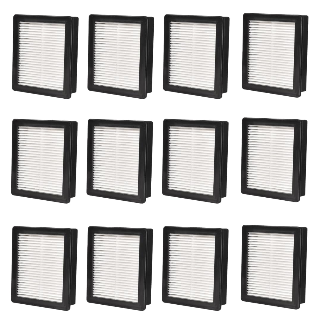 Photo 1 of Bulk Sale -12 Pack. Replacement Filter Compatible with ProTeam Super Coach Pro 10, Pro 6, GoFree Flex, ProVac FS 6– Filter Cartridge for Backpack Vacuum –Twin Pack, Reusable, Washable, High Filtration