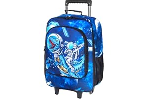 KLFVB Kids Luggage for Boys Girls, Cute Rolling Wheels Suitcase for Toddler, Children Travel Carry on Suitcase