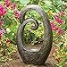 Bits and Pieces Garden Décor-Solar Abstract Ornament Sculpture for Your Garden, Lawn or Patio - Polyresin Statue Perfect for Landscape Design