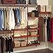 John Louis Home JLH-523 DIY Solid Wood Closet System, Standard, Red Mahogany