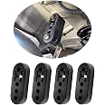4 PCS Exhaust Hanger - Adjustable 2 Hole Rubber Mounts For Muffler & Exhaust Pipe