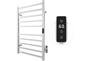 Odass | Towel Warmer | Built-in Timer with Led Indicators | Timer Modes: 1 H to 8 H, ON/Off | Temperature 30 to 60 °C (86 to 