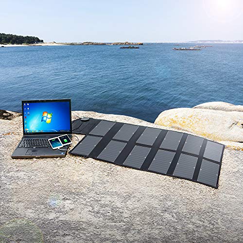 ALLPOWERS 80W Foldable Solar Panel with 18V DC Output for Portable
