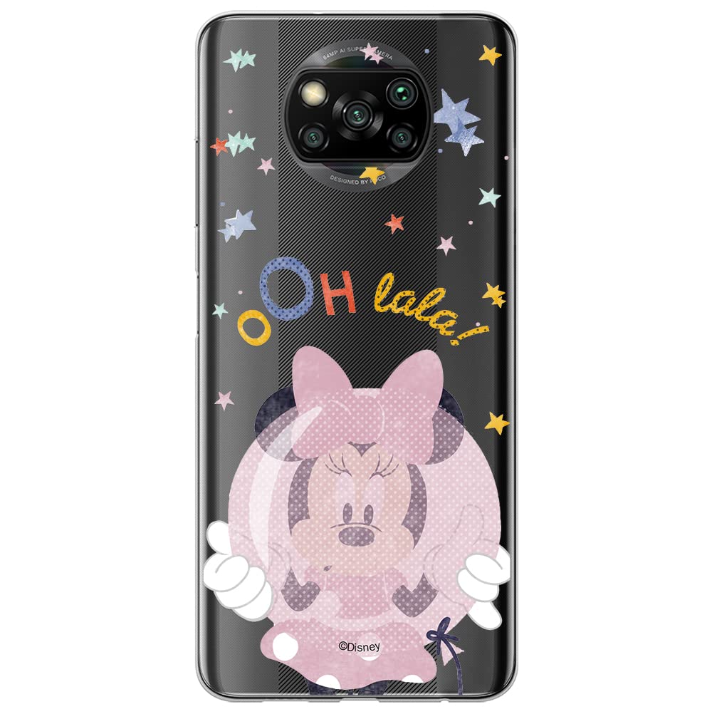 ERT GROUP mobile phone case for Xiaomi POCOPHONE X3 original and officially Licensed Disney pattern Minnie 046 optimally adapted to the shape of the mobile phone, partially transparent