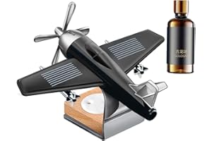 Solar Car Air Fresheners, Cessna Aircraft With Unique Fragrance Ornaments, Aircraft Shaped Car Decoration, Solar Energy Rotat