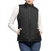ROSE LETTER Women's Vest, Quilted Puffer Water-Resistant Zip With Pockets