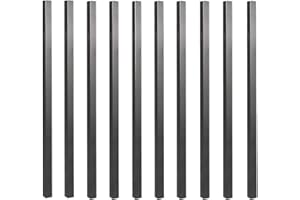 Nuvo Iron SQPS32 3/4" x 32" L. Galvanized Square Balusters-10 Pack Baluster, Black, 10 Count