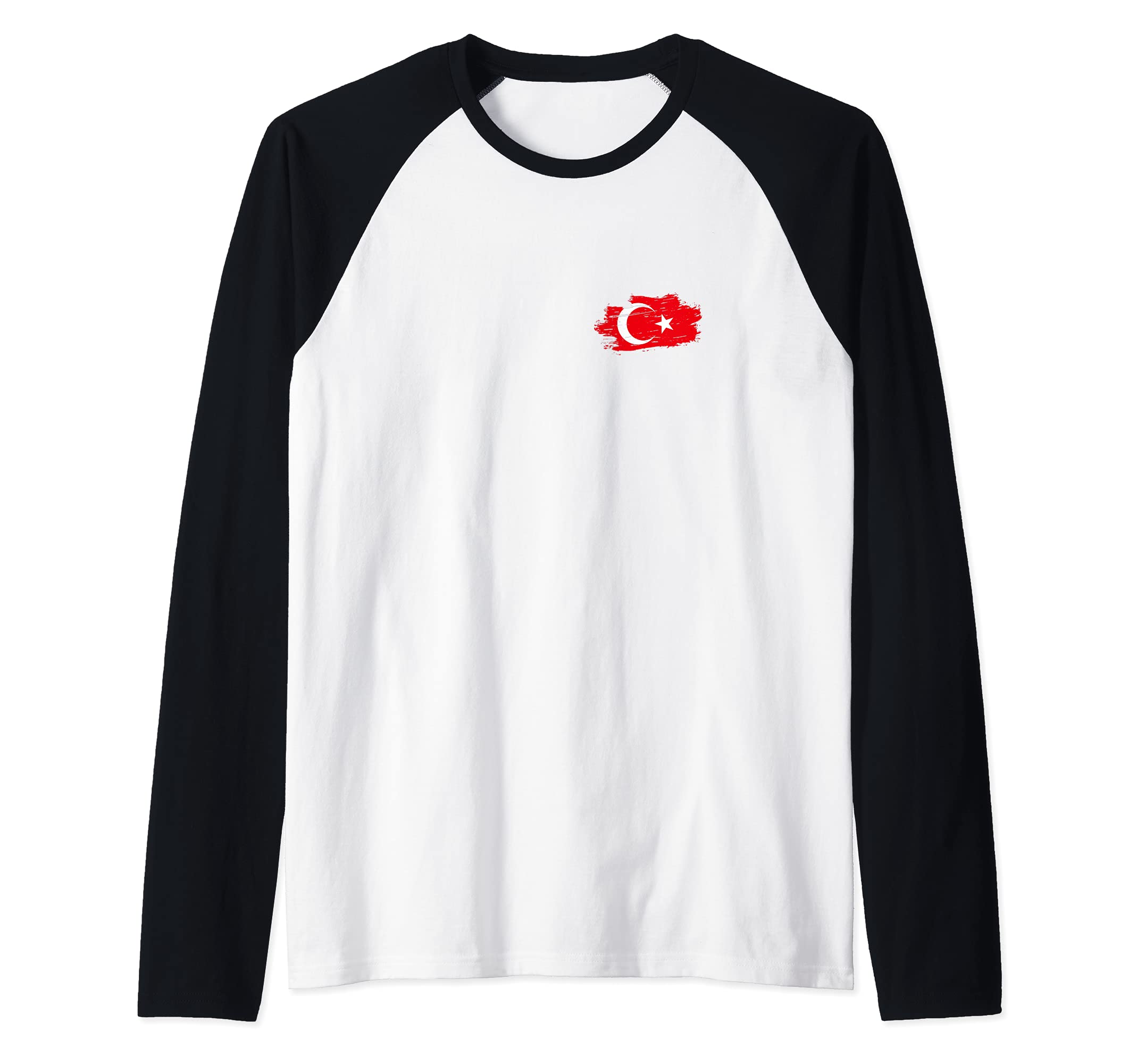 Flag Turkey Raglan Baseball Tee