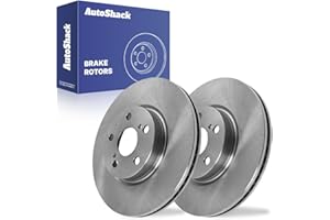 AutoShack Front Vented Brake Rotors 2-PC Set Replacement for 2009-2019 Toyota Corolla 2008-2014 Scion xD 2009-2014 Toyota Mat