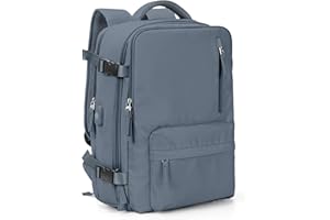 VGCUB Large Travel Backpack Bag for Women Men,Carry on Backpack,17 Inch Laptop Business Work Waterproof Backpack with Laptop Compartment,Person Item Flight Approved,Mochila de Viaje,Jewel Blue