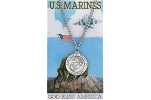MCVAN Round St. Michael Marines Medal with Prayer Card