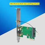 ASHATA Mini PCI-E to PCI-E Riser Card for Network Card SSD WLAN WWLAN No Driver view 2