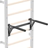 Lifeswell Swedish Ladder Wall Gym, Dip Bar Attachment | Multi Functional Training System, Supports Stretching, Dips and Strength Exercises