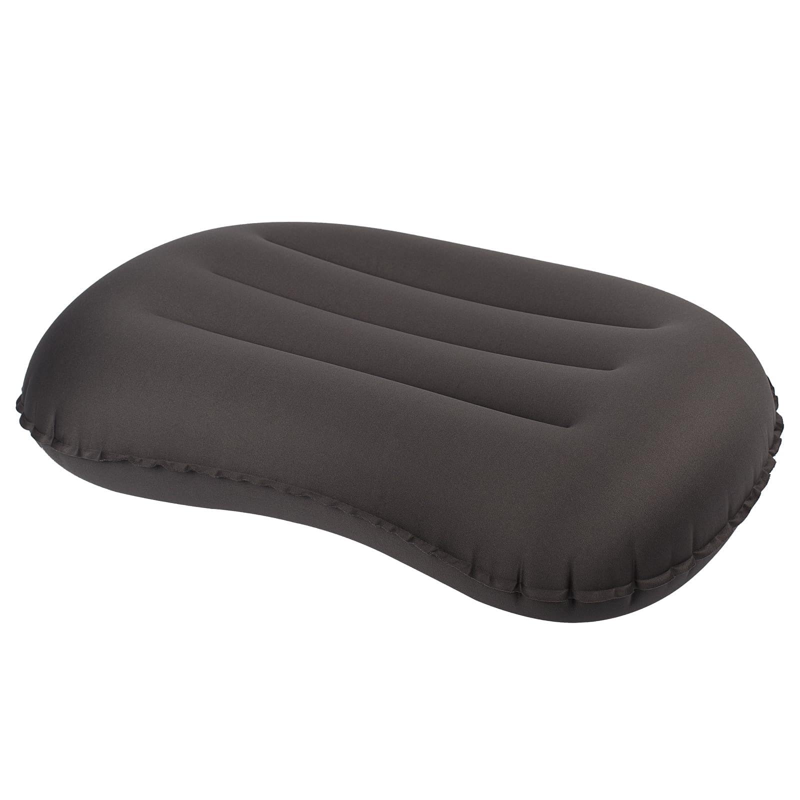 Ultralight Camping/Inflating Travel Pillow, 3.5 oz Compressible, Comfortable, Ergonomic Camping Pillow with Storage Bag, for Neck & Lumbar Support for Camping, Backpacking, Hiking Traveling (Grey)