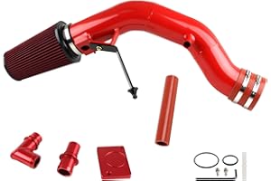 DOCAS 6.0 Cold Air Intake Kit Compatible with Ford F250 F350 Excursion 2003-2007 6.0L Diesel Engines (Red)