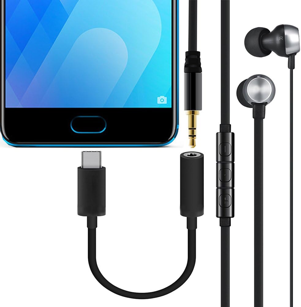 Type C to 3.5mm Headphone Jack Adapter(2 Pack)Type C 3.1 Male to 3.5mm Female Stereo Audio Headphone Cable for Motorola Moto Z Droid XPS13 - Image 3
