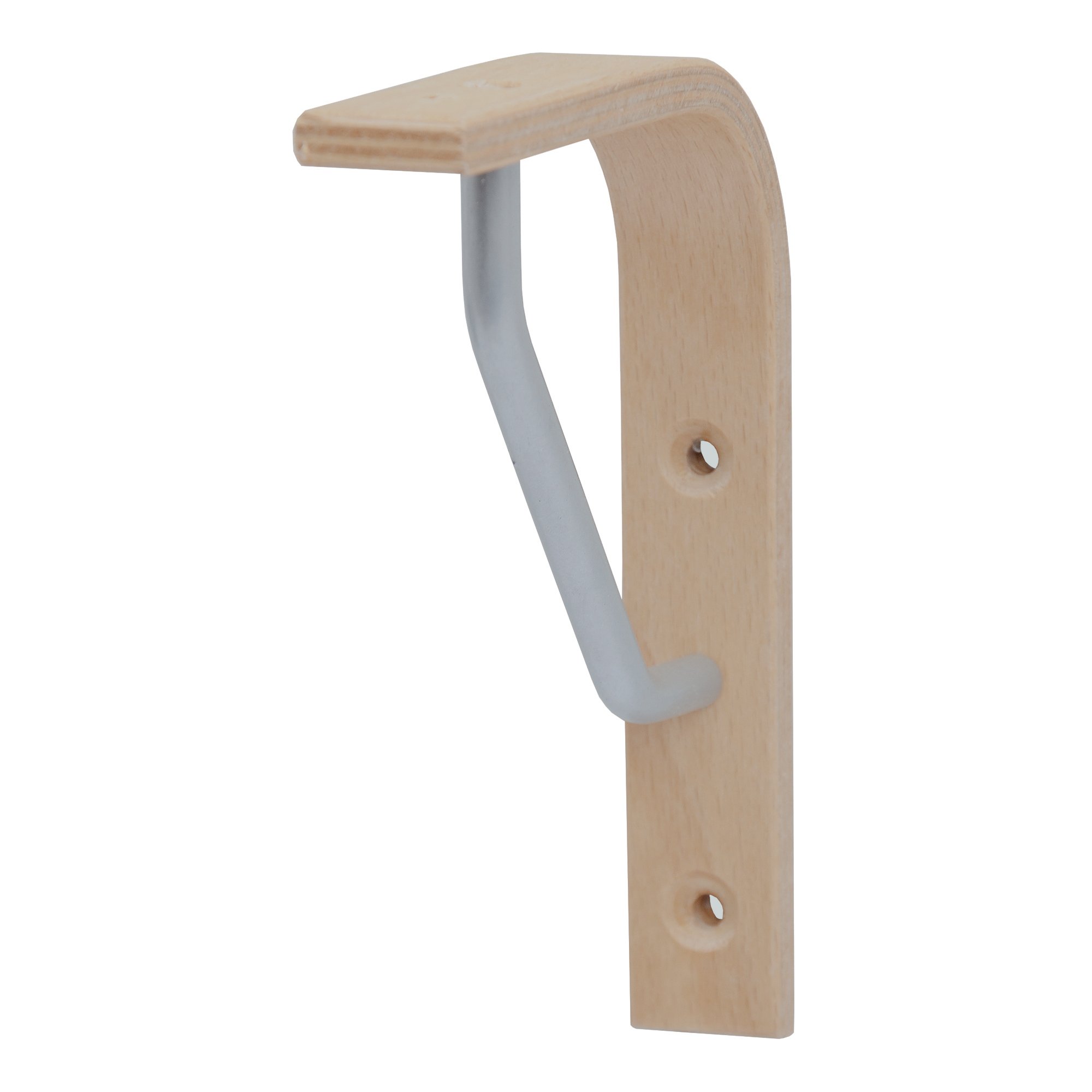 'Durable Aline Corner"Triangle Shelf Brackets Corner Support | 15 x 12 cm, Beech