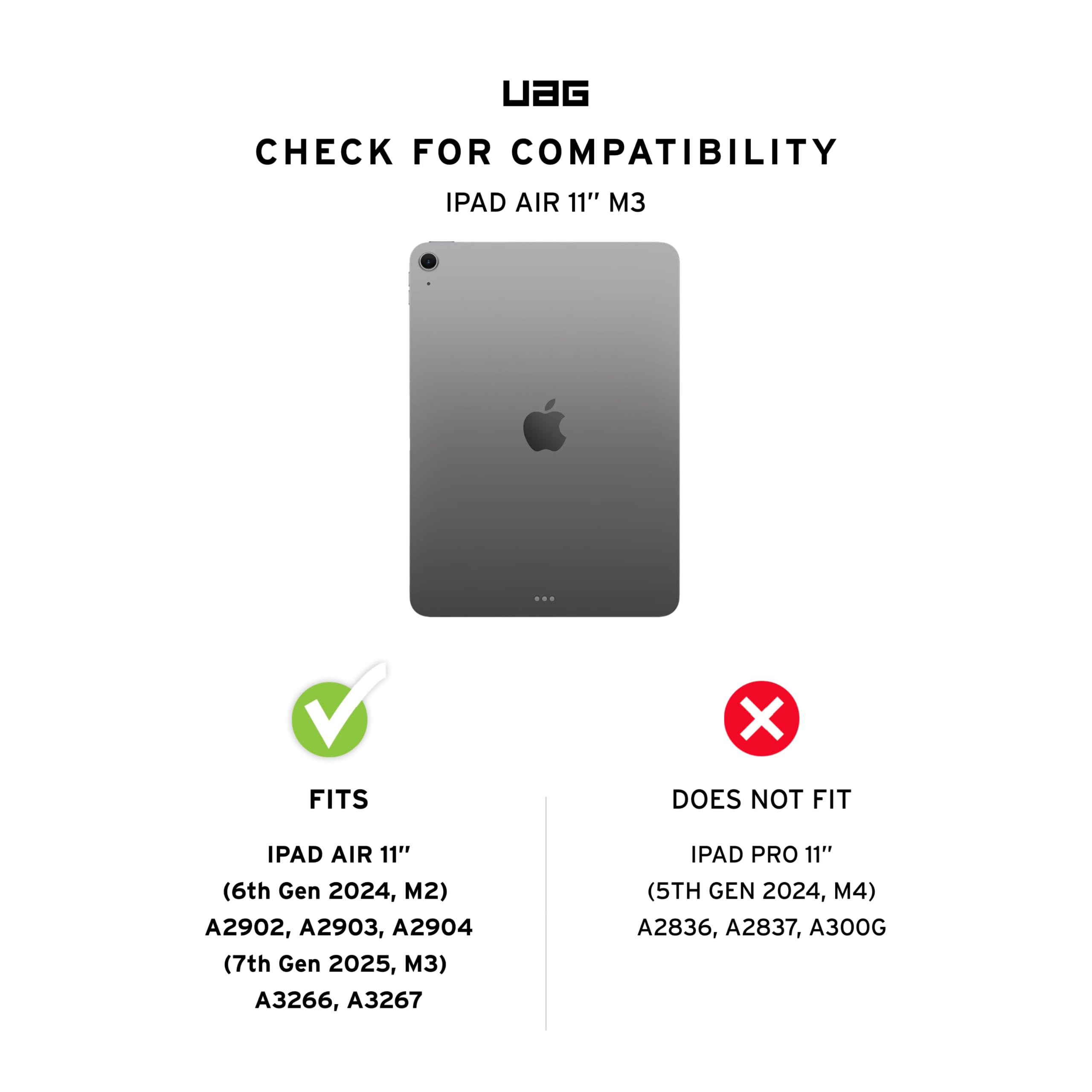 URBAN ARMOR GEAR UAG Designed for iPad Air 11" Case