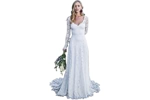 WaterDress Beach Wedding Dresses for Bride 2024 Lace Boho Bridal Wedding Gowns WDW002