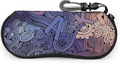 Abstrakte dekorative Graffiti-rote Pandas Damen Herren Brillenetui mit