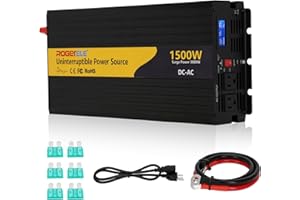 1500W Sump Pump Battery Backup System-Pure Sine Wave Inverter with LCD Display and Automatic Switch for Continuous Operation 