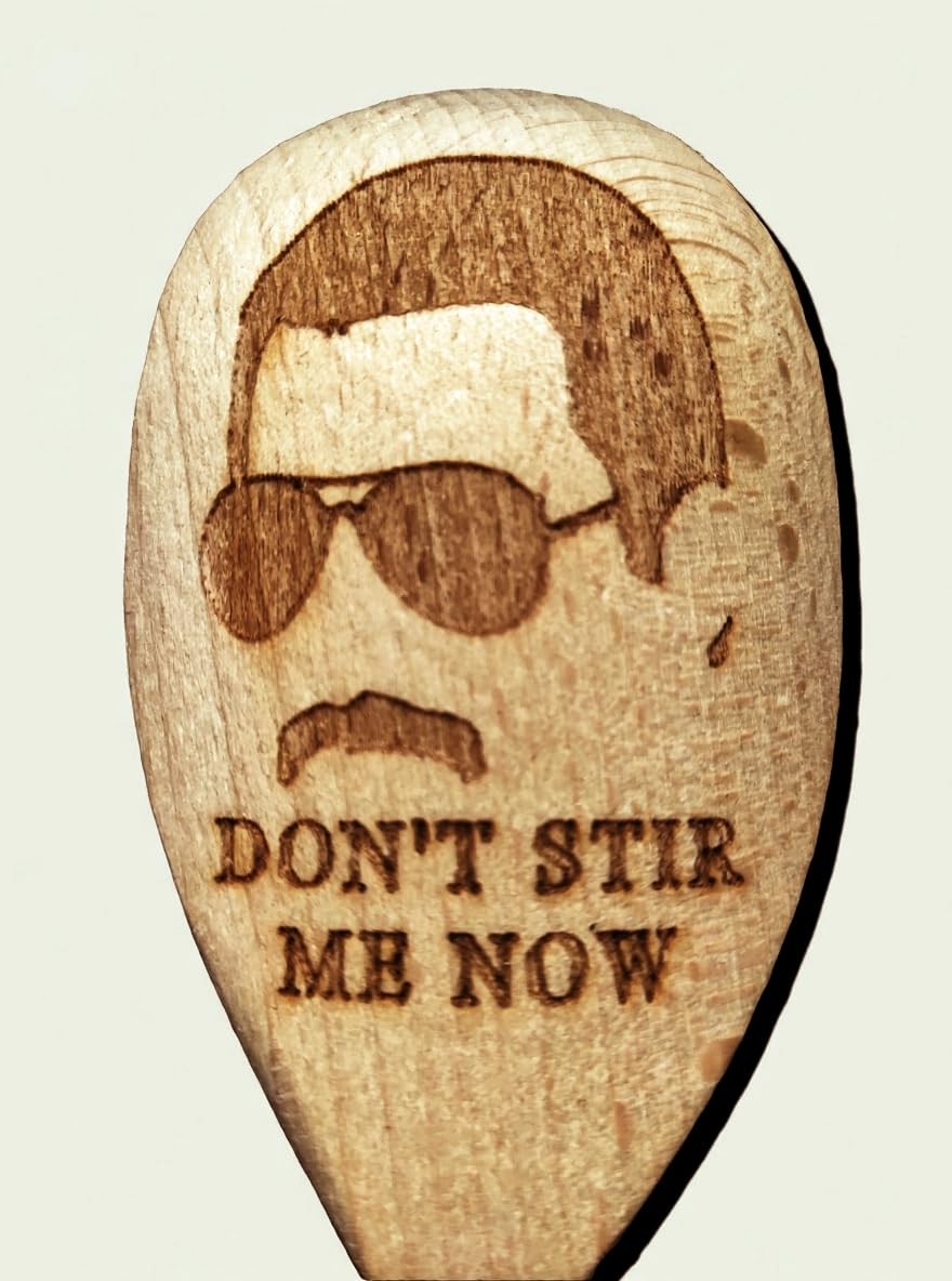 Queen Freddie Mercury Inspired Wooden Baking Spoon Wood Kitchen Cooking Birthday Present Fan Gift