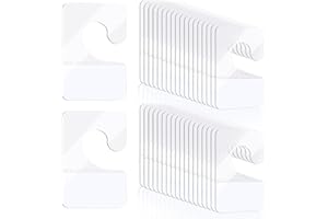 DIVINA VITAE 1000 Pcs Hang Tabs Self Adhesive Hanging Tabs Clear Sticky Hanging Tags for Retail Plastic Sticky Tab Hang Hooks for Retail Displays in Business Shops(1.65×1.06 Inch)