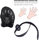 KEUGT Swimming Paddles for Hands Adjustable Straps Training Paddle view 5