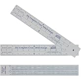 Complete Cross Stitch Gauge &ndash; Scales for 12 Fabric Counts + Floss # Chart