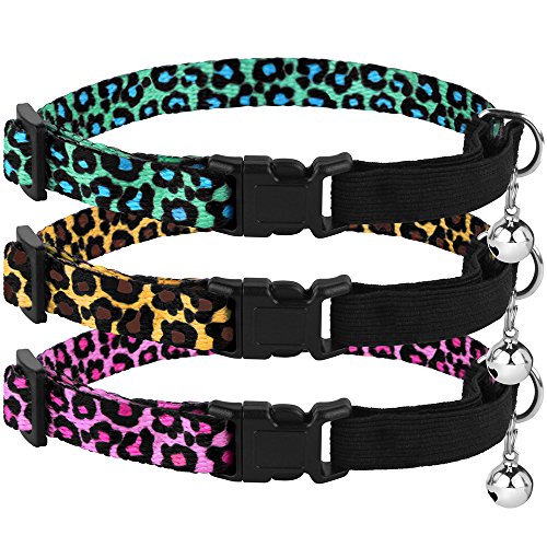 CollarDirect Breakaway Cat Collar with Leopard Print Pack of 2 PCS