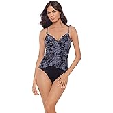 MagicSuit Women's Swimwear Louise Underwire Adjustable One Piece Swimsuit, Blue/Multi, 08