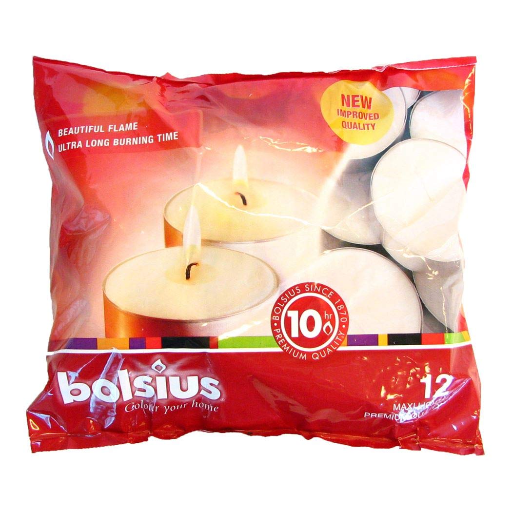 Bolsius 10 hour burning Maxi lights, Bag "12"