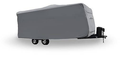 Amazon Com Wolf By Covercraft Cy31039 Travel Trailer Rv Cover 15 1 18 Gray Automotive