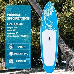 FEATH-R-LITE Inflatable Paddle Board Stand Up