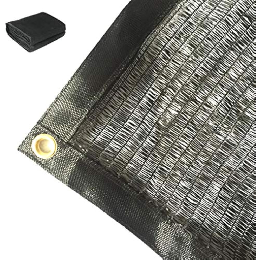 50 Sunblock Shade Net Black UV Resistant, Premium Garden Mesh Tarp