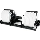 ROBURFLEX Adjustable Dumbbell (Single) 5-80lb, 5lb Increments, for Home Gym Fitness - Upto 20 weight settings